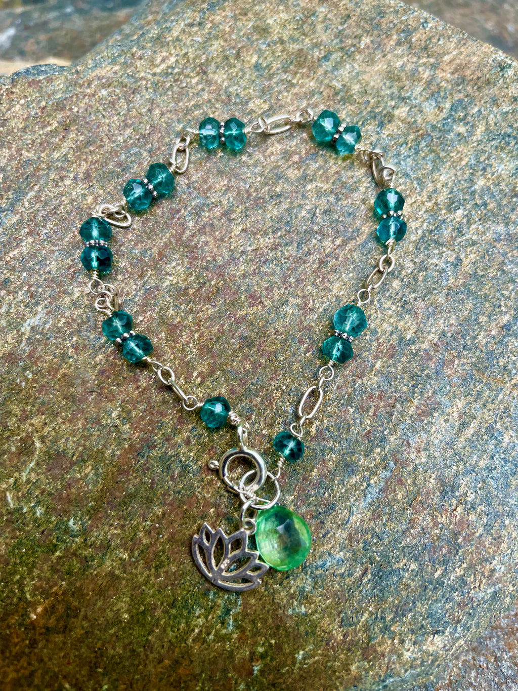 Sterling Silver and Topaz Doublets Bracelet