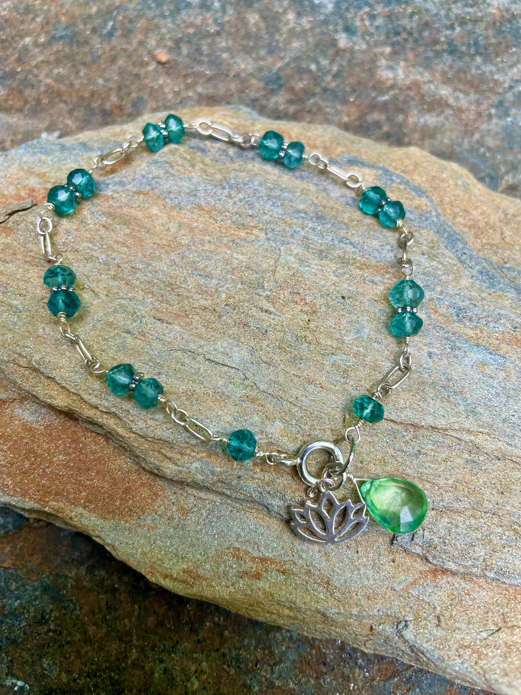 Sterling Silver and Topaz Doublets Bracelet