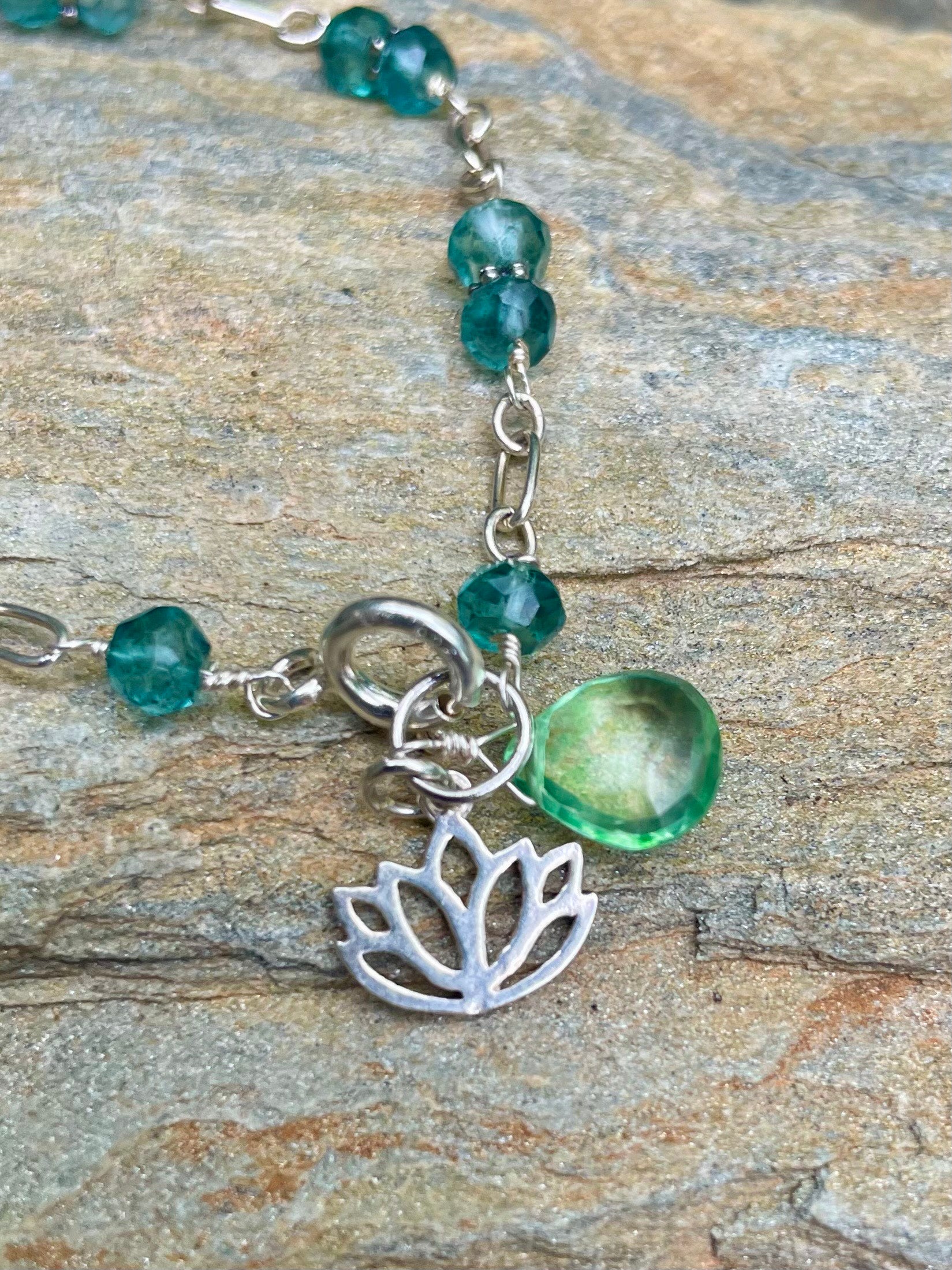 Sterling Silver and Topaz Doublets Bracelet