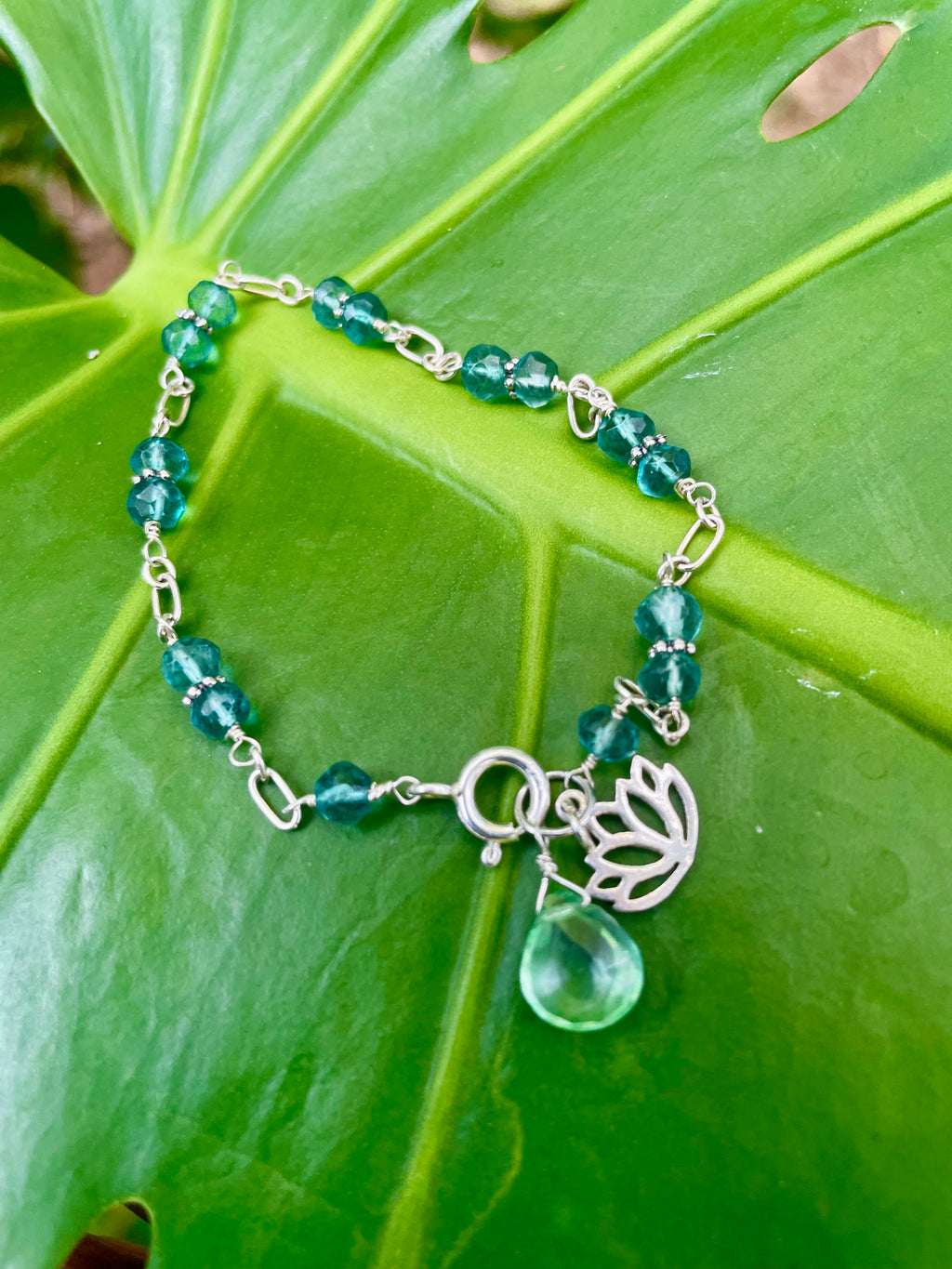 Sterling Silver and Topaz Doublets Bracelet