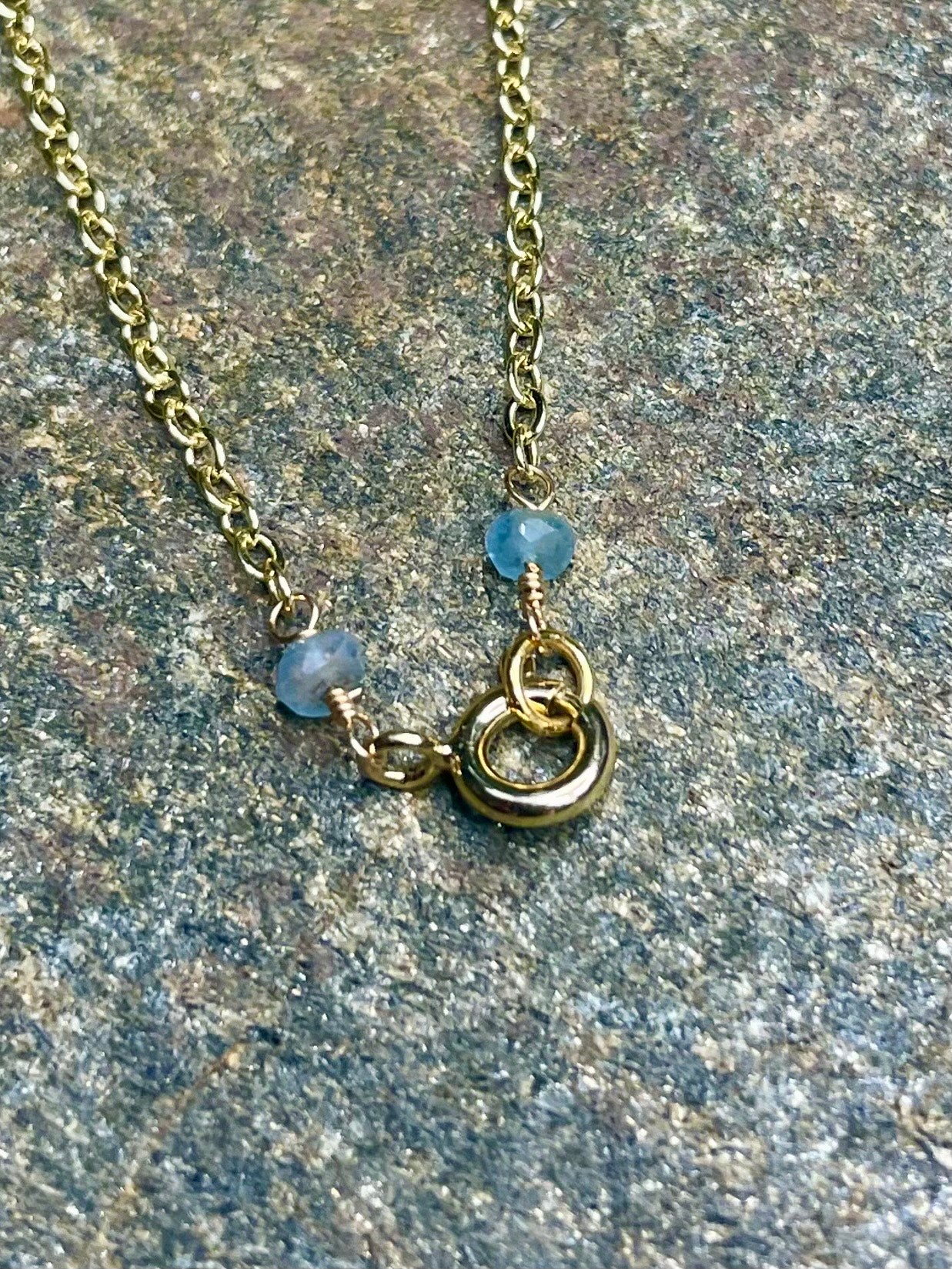 London Blue Topaz Center Necklace