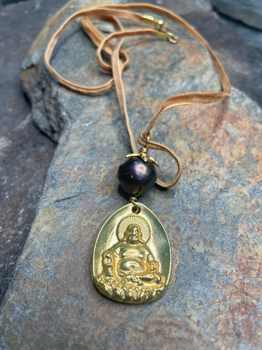 14KT Gold Plated Buddha Pendant