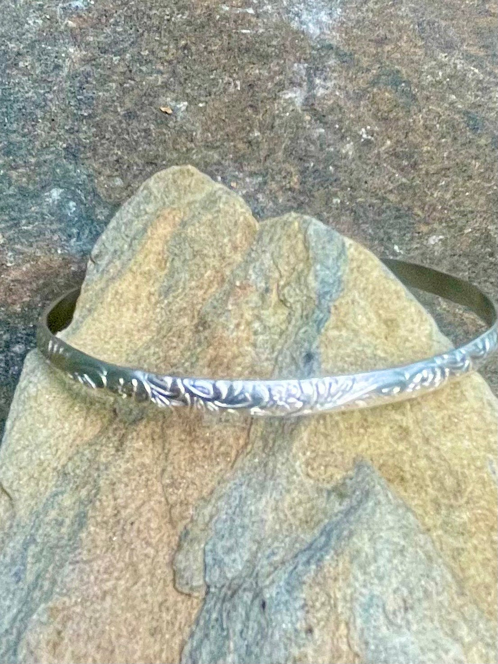 Sterling Silver Open Bangle
